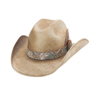 Bullhide SOUTHWEST LOVE Shantung Panama Cowboy Straw Hat - Pecan - OriginalWestern.com