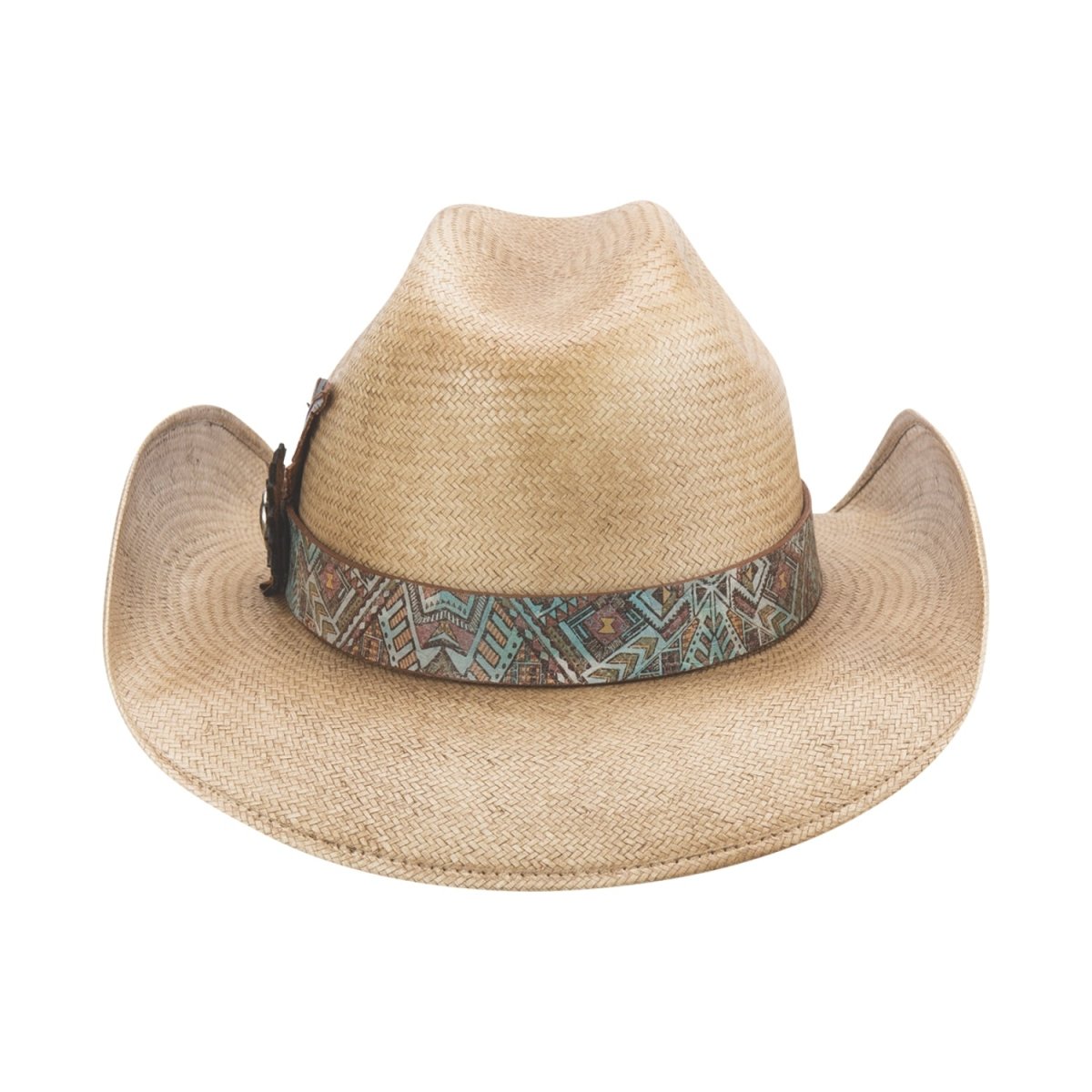 Bullhide SOUTHWEST LOVE Shantung Panama Cowboy Straw Hat - Pecan - OriginalWestern.com