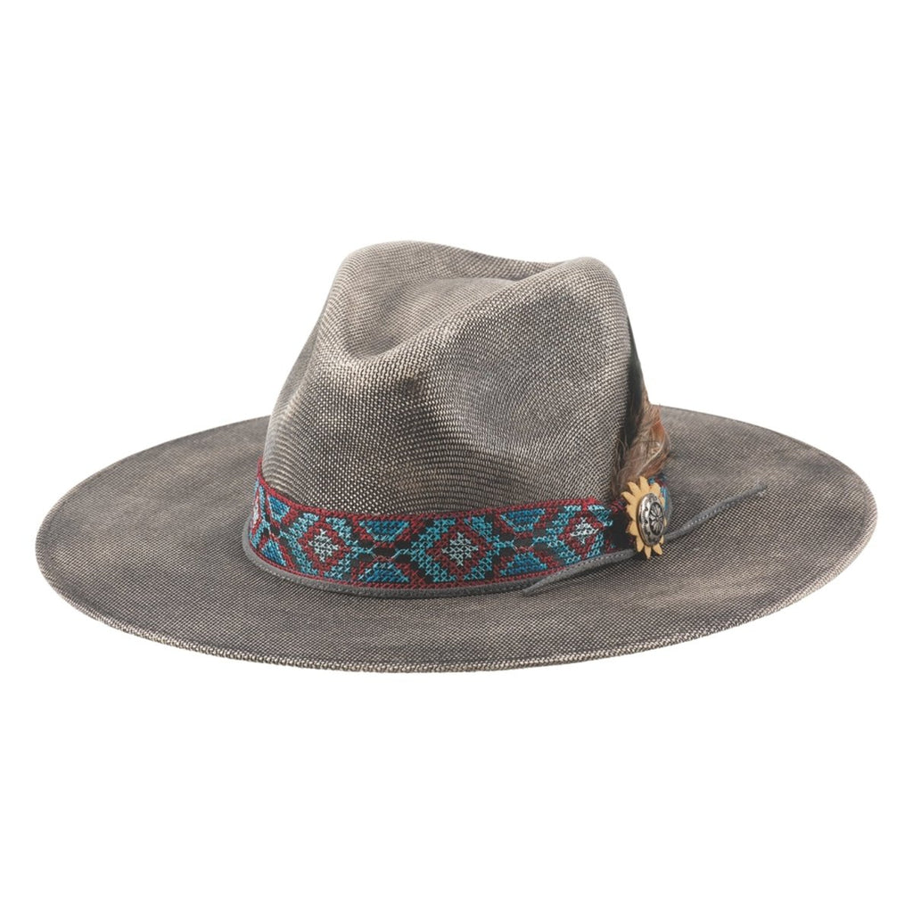 Bullhide STUCK WITH U Manhattan Straw Fedora - Black - OriginalWestern.com