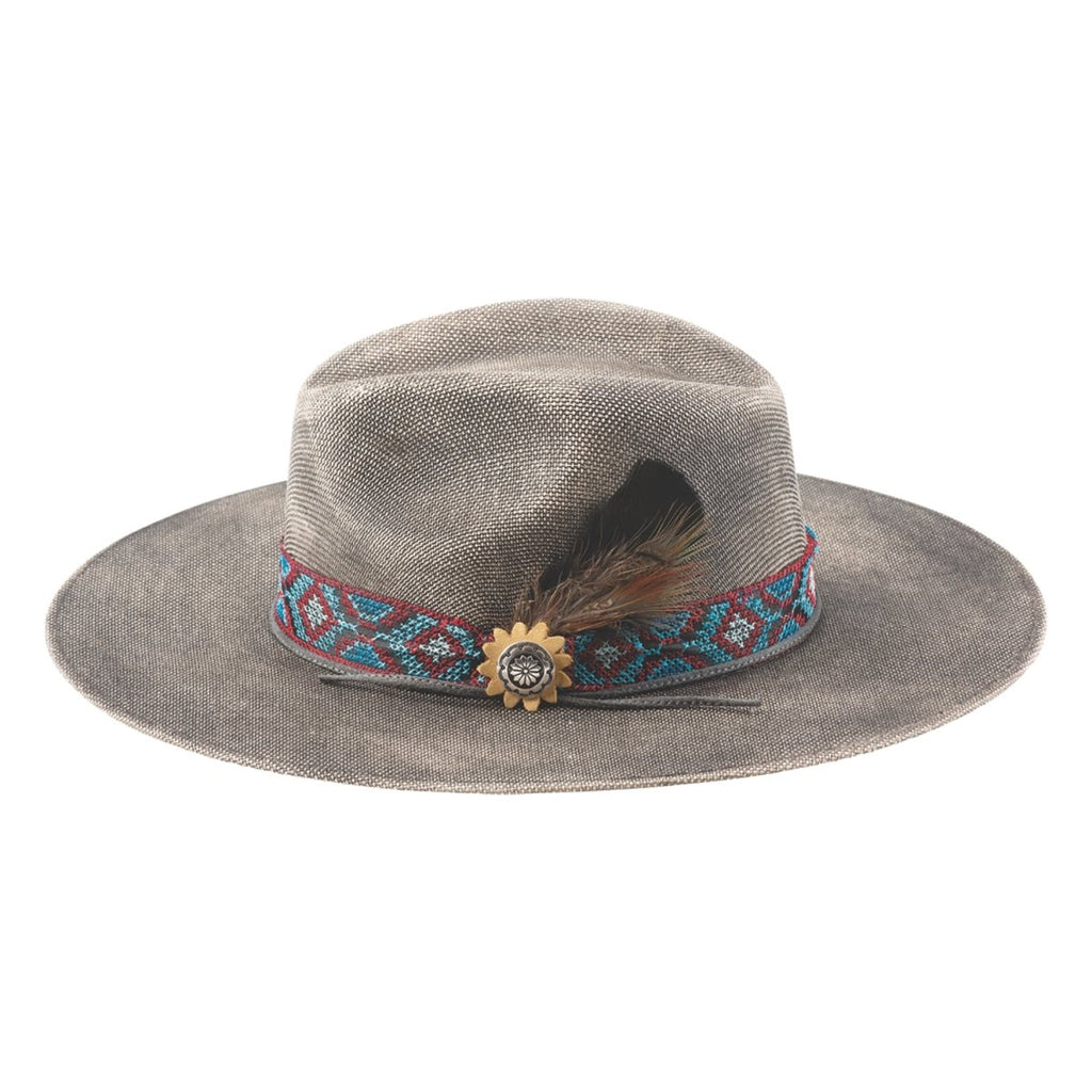 Bullhide STUCK WITH U Manhattan Straw Fedora - Black - OriginalWestern.com