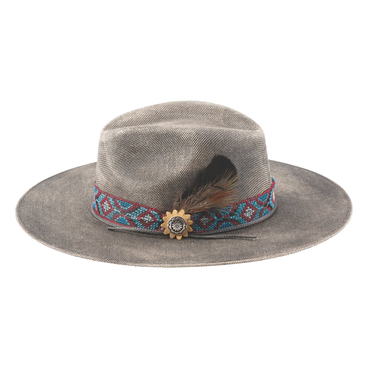 Bullhide STUCK WITH U Manhattan Straw Fedora - Black - OriginalWestern.com