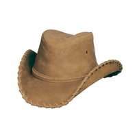Bullhide SYDNEY Top Grain Leather Cowboy Hat - Tobacco - OriginalWestern.com