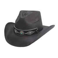 Bullhide TELL ME WHY Bangora Cowboy Straw Hat - Burgundy - OriginalWestern.com