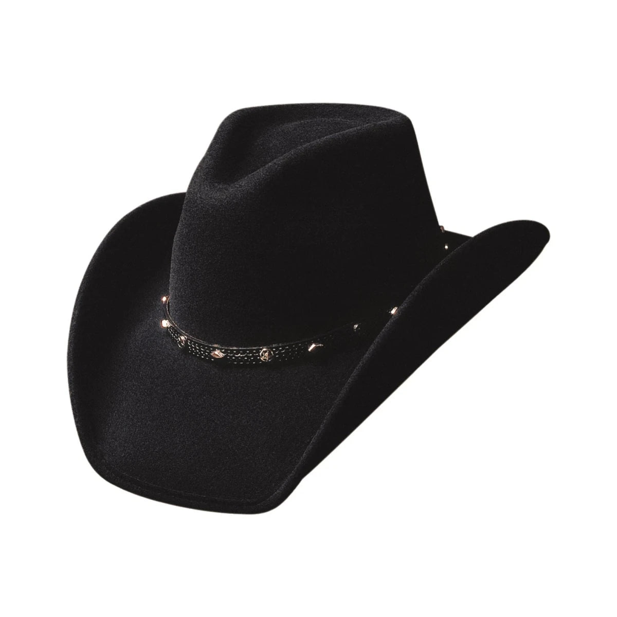 Bullhide THUNDERBIRD Black Wool Felt Cowboy Hat 3 3/4" Brim Western - OriginalWestern.com