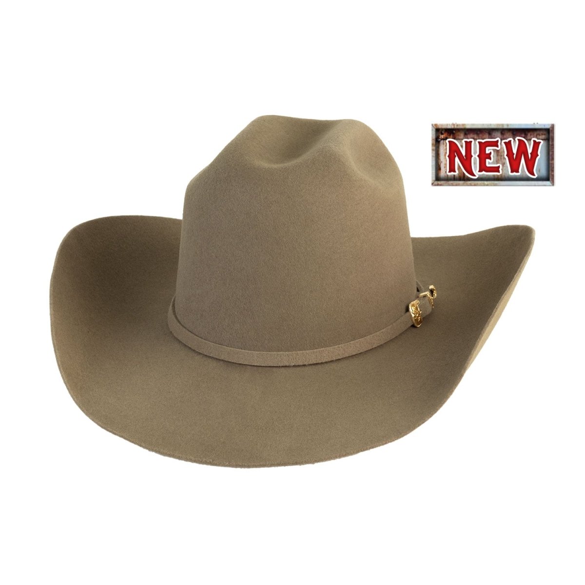 Bullhide TOP-RANK 8X Fur Blend Felt Cowboy Hat - Desert Tan - OriginalWestern.com