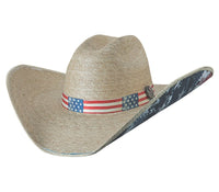 Bullhide TRULY AMERICAN Palm Leaf Cowboy Straw Hat - OriginalWestern.com