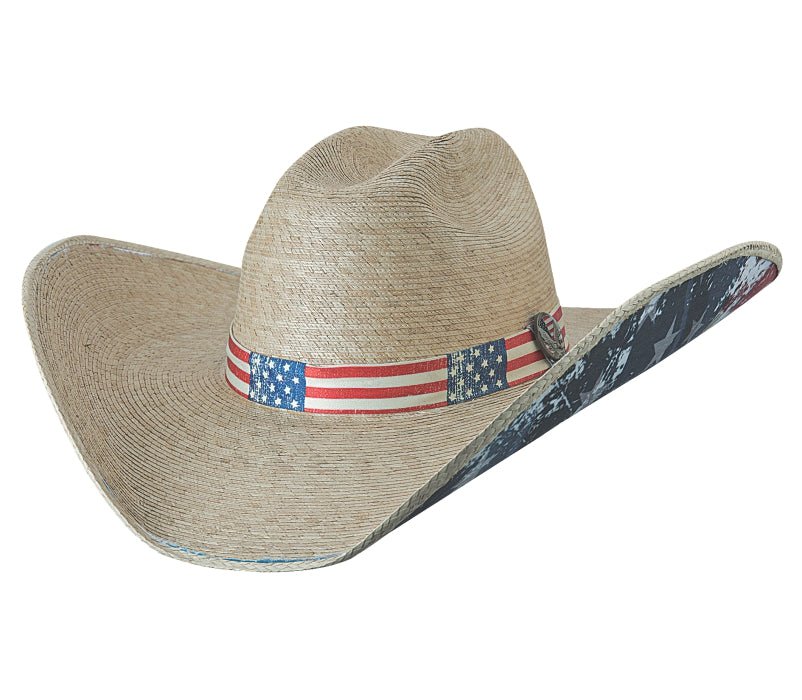Bullhide TRULY AMERICAN Palm Leaf Cowboy Straw Hat - OriginalWestern.com