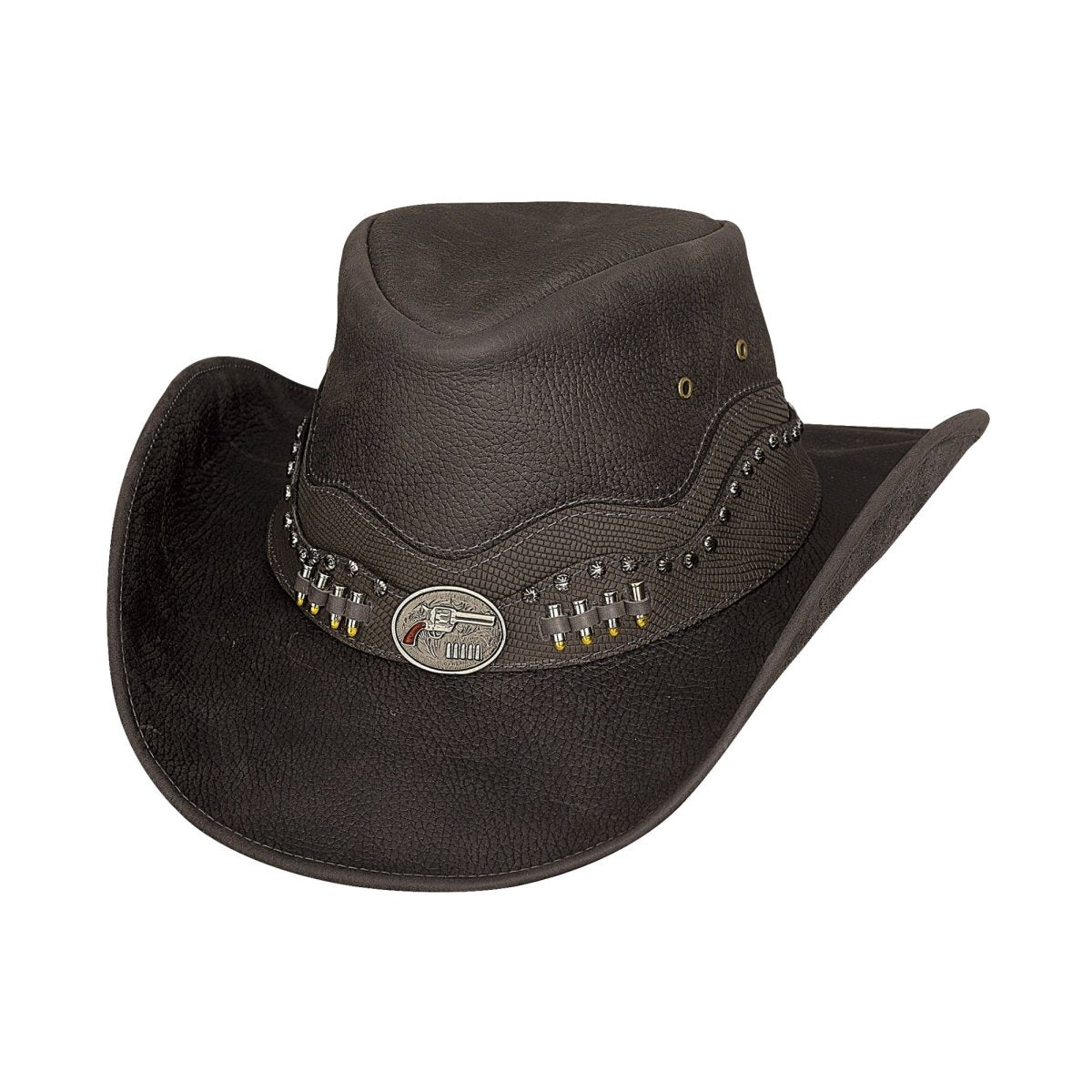 Bullhide TRUTH OR CONSEQUENCES Top Grain Leather Cowboy Hat - Chocolate - OriginalWestern.com