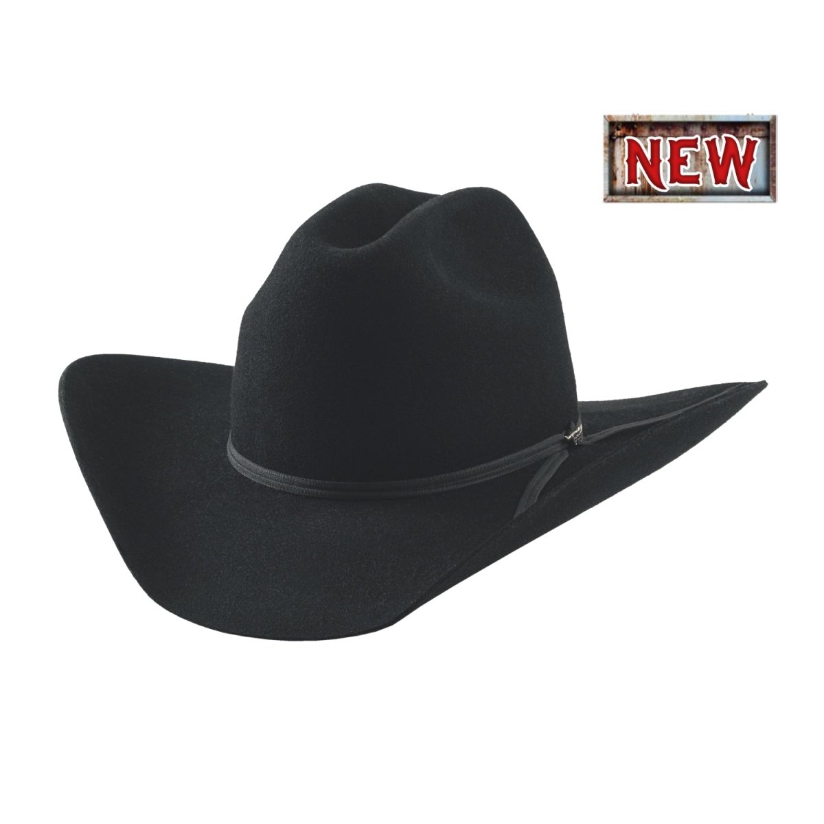 Bullhide TYLER Premium Wool Felt Cowboy Hat - Black - OriginalWestern.com