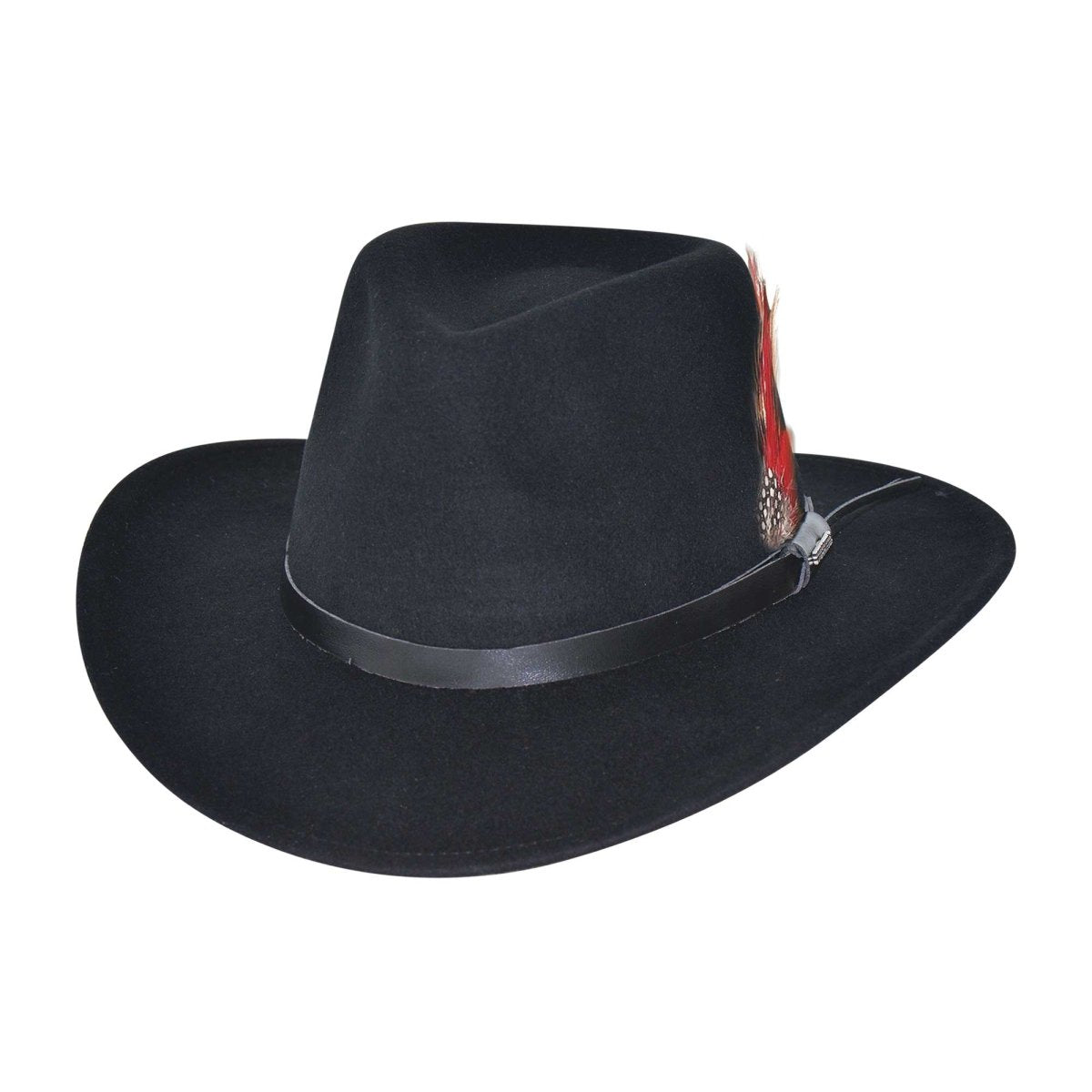 Bullhide VOYAGER Premium Wool Felt Cowboy Hat - Black - OriginalWestern.com