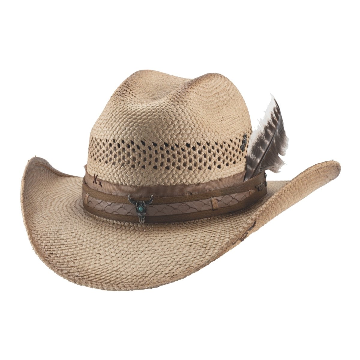 Bullhide WAGON MOUND Genuine Panama Cowboy Straw Hat - OriginalWestern.com