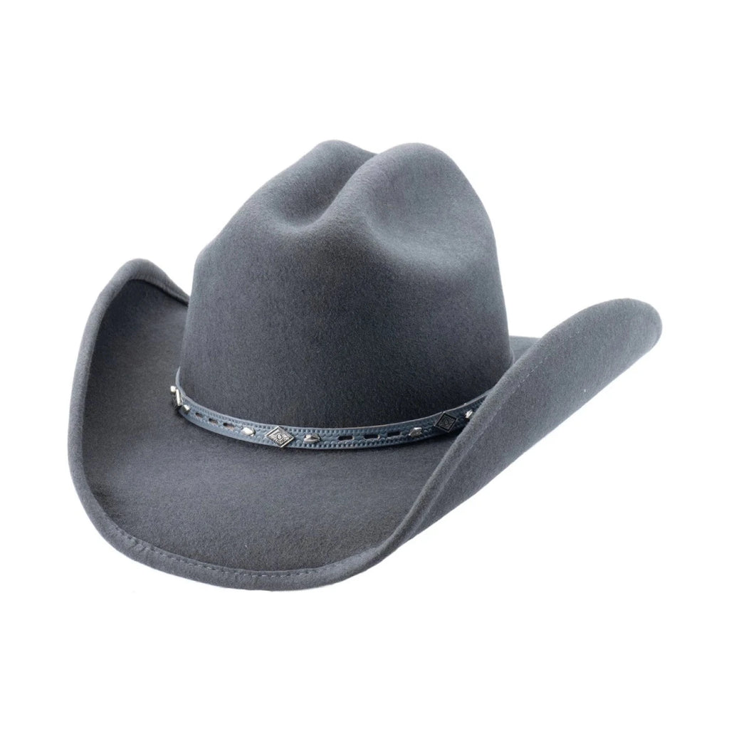 Bullhide WAGONEER Gray Wool Felt Cowboy Hat 3 3/4" Brim XXL Western - OriginalWestern.com