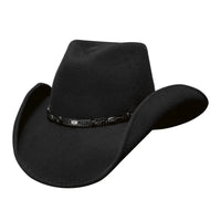 Bullhide WILD HORSE Black Wool Felt Cowboy Hat 3 3/4" Brim Men’s Western Ranch - OriginalWestern.com