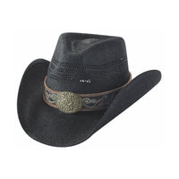 Bullhide WISHES Bangora Cowboy Straw Hat - Black - OriginalWestern.com