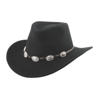Bullhide Wishing Well Cowboy Hat Black Wool Western 3 1/4" Brim S–XL - OriginalWestern.com