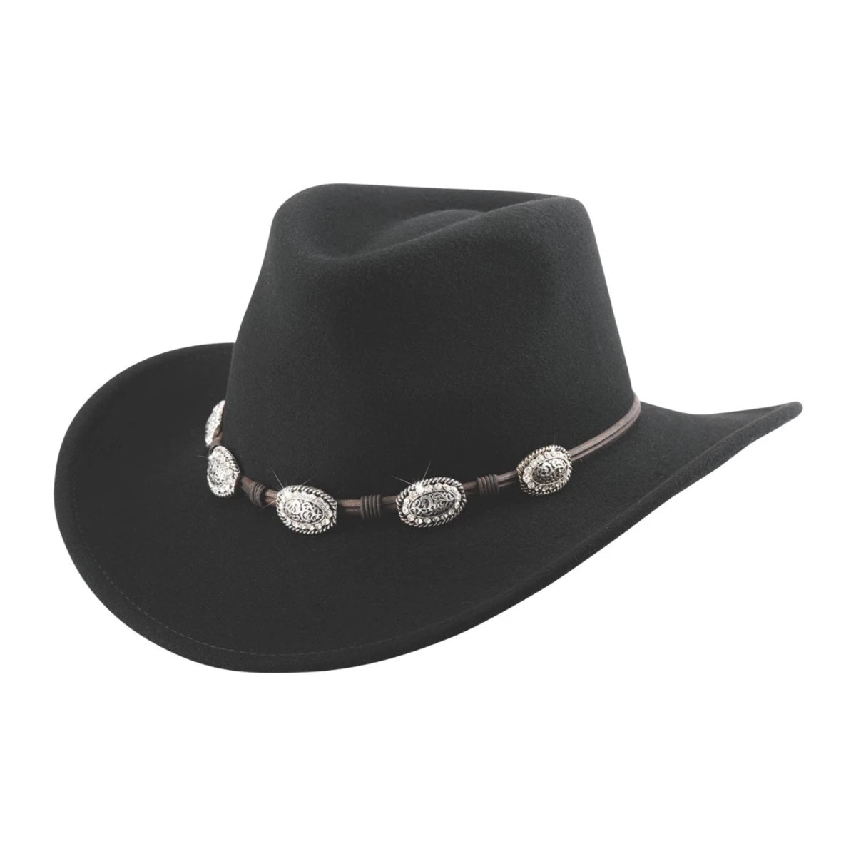 Bullhide Wishing Well Cowboy Hat Black Wool Western 3 1/4" Brim S–XL - OriginalWestern.com