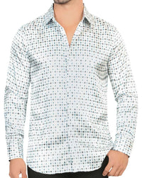 Montero - White Micro-Pattern Modern Fit Shirt 4032 MON-52419