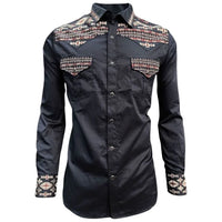 Lamasini - Western Shirt Flap Pockets Navy 2212