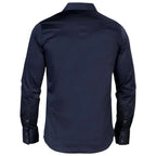 Montero - Snap Button Western Shirt Modern Fit Navy Blue 0460