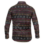 Montero - Aztec Stripe Snap Shirt Modern Fit Black 4036