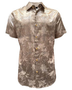 Montero - Floral Jacquard Dress Shirt Beige 4024