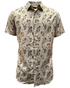 Montero - Paisley Jacquard Dress Shirt Beige 4057