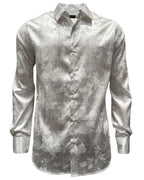 Montero - Floral Jacquard Dress Shirt White 4024