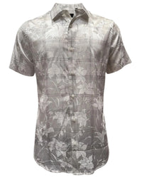 Montero - Floral Jacquard Dress Shirt White 4024