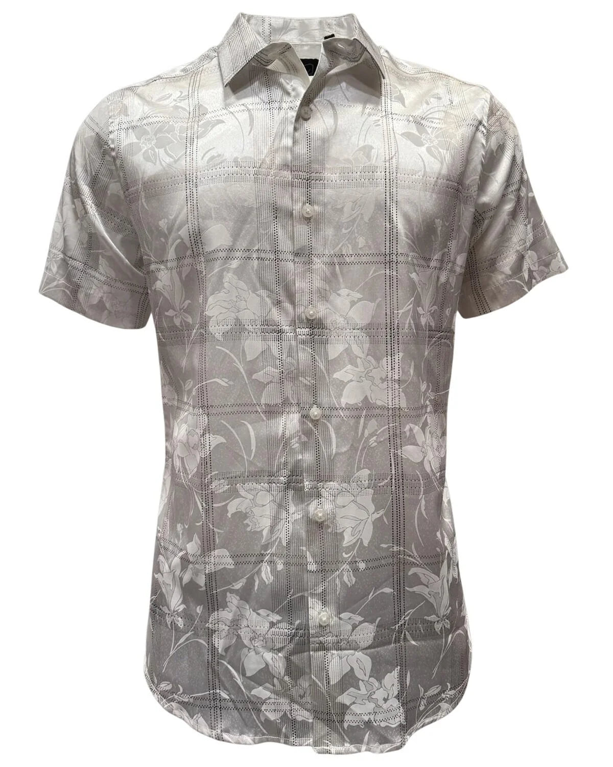Montero - Floral Jacquard Dress Shirt White 4024
