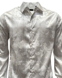 Montero - Floral Jacquard Dress Shirt White 4024