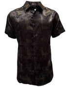 Montero - Floral Jacquard Dress Shirt Black 4024