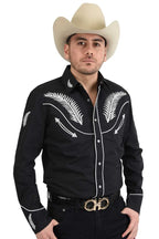 Camisa White Diamonds Charra Negro/Blanco 11-914