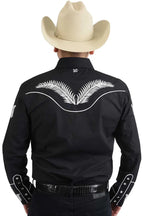 Camisa White Diamonds Charra Negro/Blanco 11-914