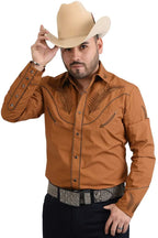Camisa White Diamonds Vaquera Tabaco 11-916