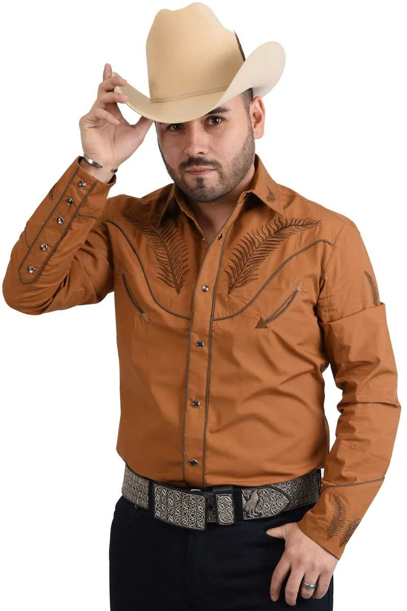 Camisa White Diamonds Vaquera Tabaco 11-916