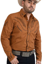 Camisa White Diamonds Vaquera Tabaco 11-916