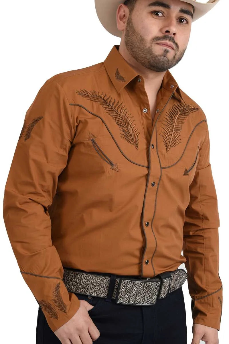 Camisa White Diamonds Vaquera Tabaco 11-916