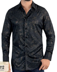 Lamasini - Camisa Modern Fit Negra 0112
