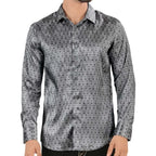 Montero - Grey Micro-Pattern Modern Fit Shirt 4032 MON-52420