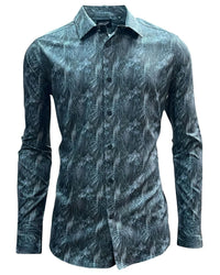 Lamasini - Blue Pattern Dress Shirt 2020