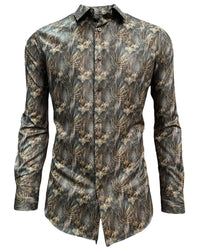 Lamasini - Brown Pattern Dress Shirt 2020