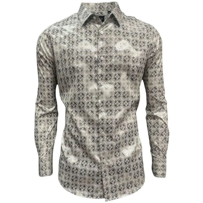 Lamasini - Fashion Shirt Pattern White 3026