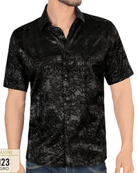 Lamasini - Camisa  Negra Modern Fit 0123