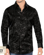 Lamasini - Camisa  Negra Modern Fit 0123