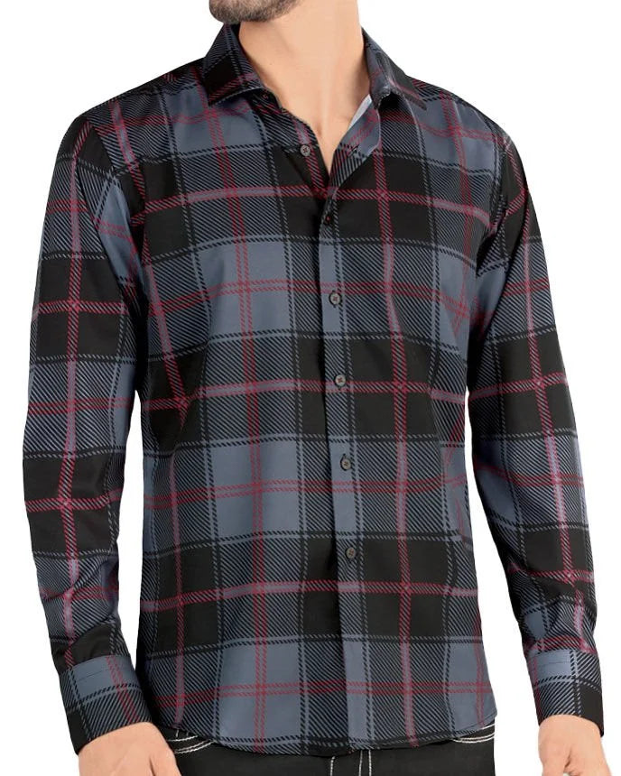 Montero - Men's Western Shirt Black 0814 Long Sleeve