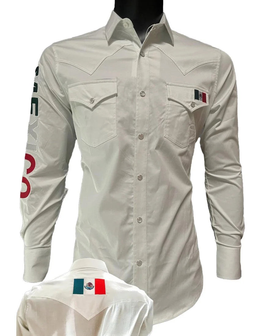 Montero - Shirt Mexico Embroidery White 0459