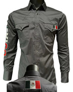 Montero - Shirt Mexico Embroidery Charcoal 0459