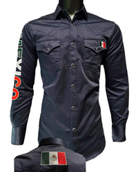 Montero - Shirt Mexico Embroidery Navy Blue 0459
