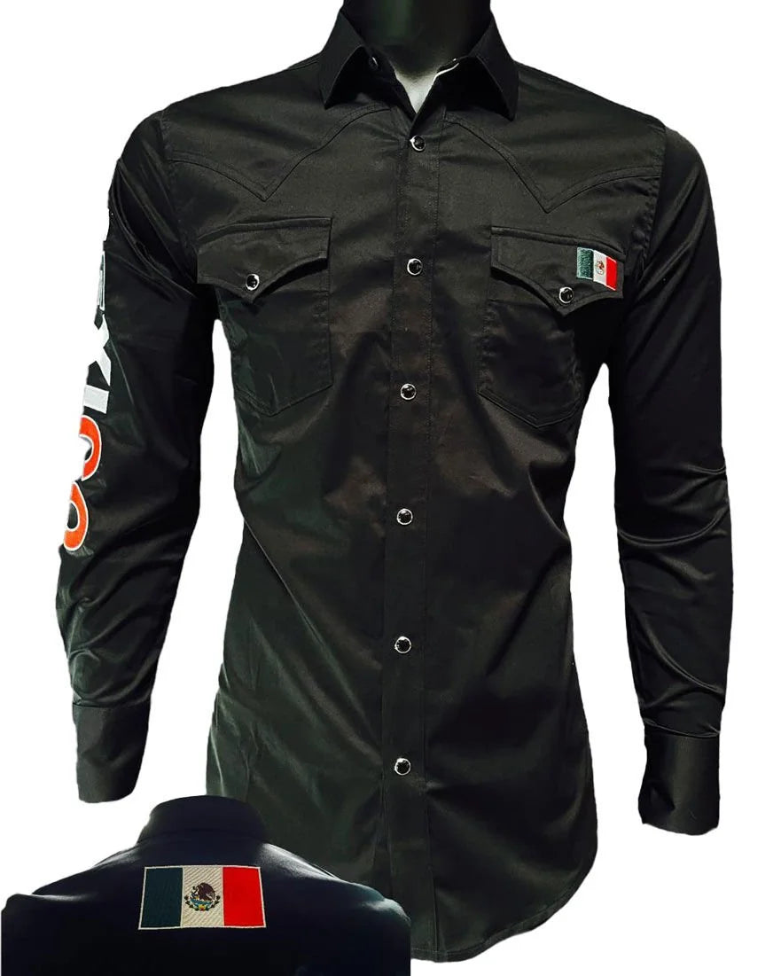 Montero - Shirt Mexico Embroidery Black 0459