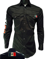 Montero - Shirt Mexico Embroidery Black 0459